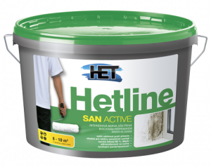 Interiérová barva s biocidním přípravkem HET Hetline SAN 15kg