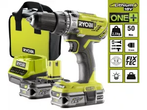 RYOBI 18V Akumulátorový vrtací šroubovák 2x2.5Ah (R18DD3-225S)