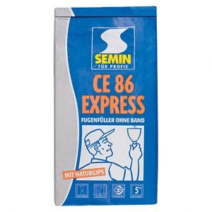 Základní tmel pro sádrokarton bez nutnosti použití bandáže SEMIN Express CE86 5kg