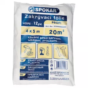 SPOKAR zakrývací fólie profi-HDPE 4x5m /12my/