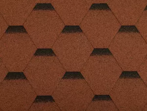 GUTTA Asfaltový šindel Guttatec Hexagonal ČERVENÁ