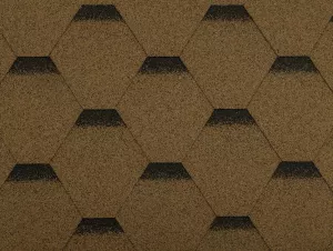 GUTTA Asfaltový šindel Guttatec Hexagonal HNĚDÁ