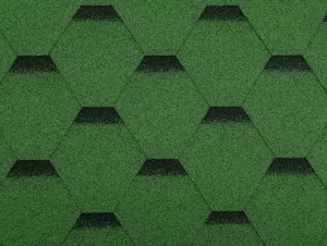 GUTTA Asfaltový šindel Guttatec Hexagonal ZELENÁ