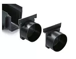 ITADECO Uzávěr žlabu MAXIMA levý H150mm Ø110mm