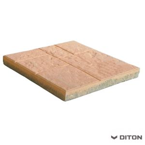 Plošná betonová dlažba DITON Quarcit - CIHLOVÁ