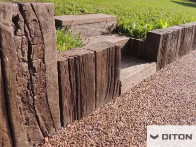 Imitace dřeva DITON Palisáda vzor DUB - D60/15 - DUB ARKTIC