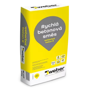 Jednosložková suchá rychletvrdnoucí betonová směs Weberbat beton R, 25 kg