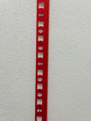 CELOX ukončovací profil oblý uzavřený 8mm červený