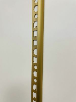 CELOX ukončovací profil oblý otevřený 8mm AL elox zlatý 2,5m (40-2002)