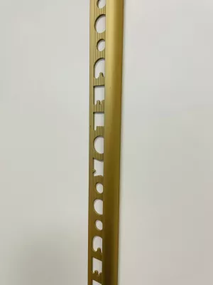 CELOX ukončovací profil oblý otevřený 8mm AL elox zlatý 2,5m (40-2002)