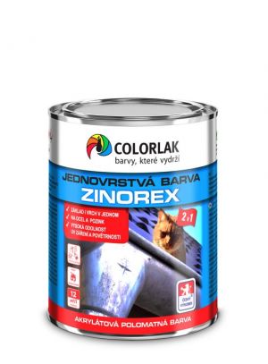 COLORLAK ZINOREX syntetická antikorozní barva na kov R3000 červená 0,6l