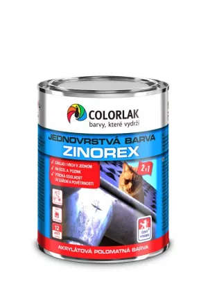 COLORLAK ZINOREX syntetická antikorozní barva na kov R3000 červená 0,6l