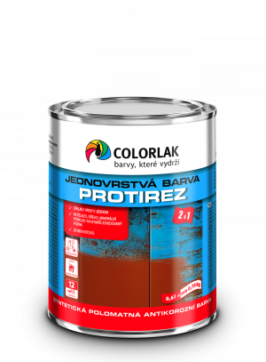 COLORLAK PROTIREZ jednovrstvá antikorozní barva na kov červená 3001 0,6l
