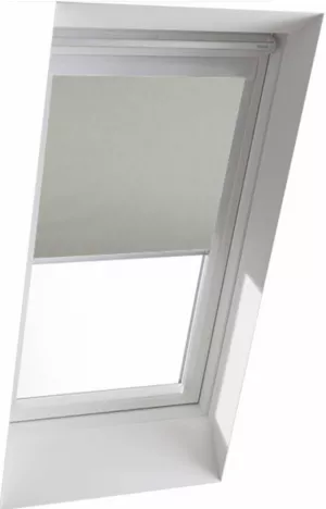 EGIBI Roleta zatemňující do střešního okna 55x78 cm, ŠEDÁ, ukončení ALU