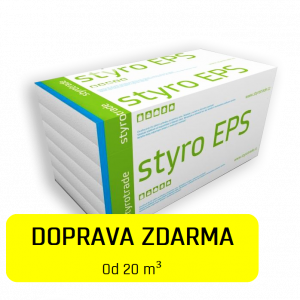 Fasádní polystyren STYRO EPS70F 20mm/1000x500mm 12,5m2/bal)