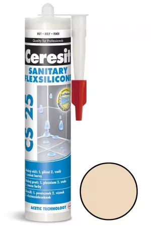 CERESIT CS 25 sanitární silikon caramel 280ml