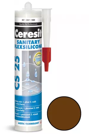 CERESIT CS 25 sanitární silikon chocolate 280ml