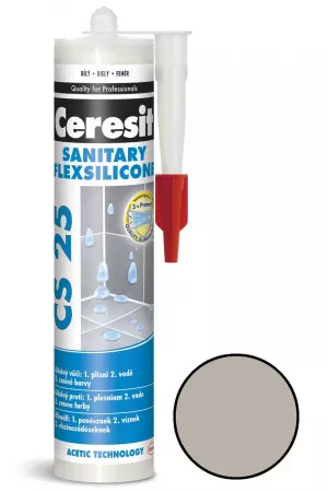 CERESIT CS 25 sanitární silikon šedý 280ml