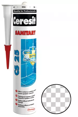 CERESIT CS 25 sanitární silikon transparent 280ml