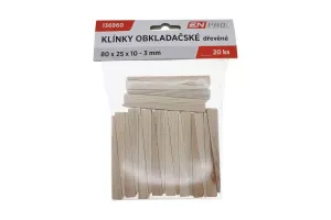 Klínky dřevěné 100x25x16 - 14ks