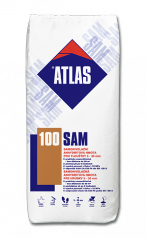 ATLAS SAM 100 Samonivelační hmota na bázi anhydritu 25kg