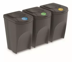 PROSPERPLAST  SORTIBOX šedý kámen, 3x35L