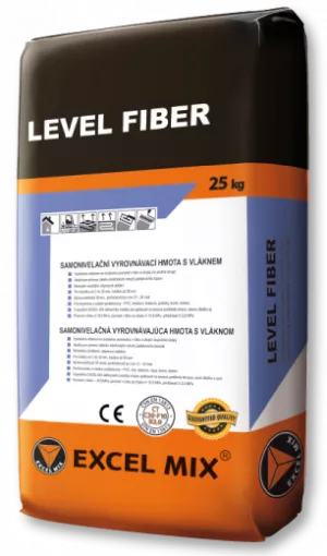 EXCEL MIX LEVEL FIBER Cementová samonivelační hmota vyztužená vláknem 25 kg