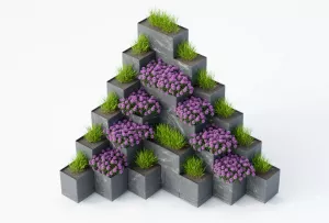 FLEXI ELEMENT Pyramida vyvýšený záhon (50x75x51,5 cm)