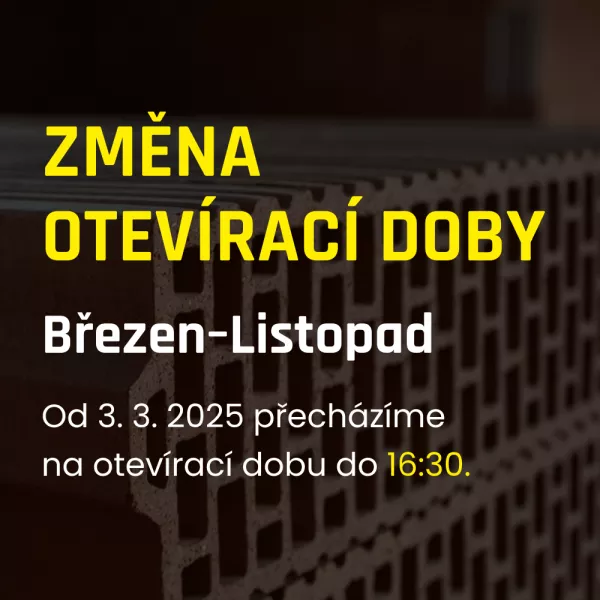 Otevírací doba - březen 25