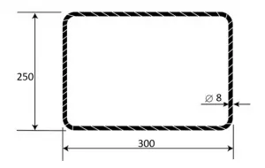 ŽELEZO Třmínek do betonu 30x25 R8