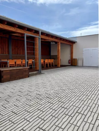 GALA betonová dlažba vegetační 400x200x80mm, šedá