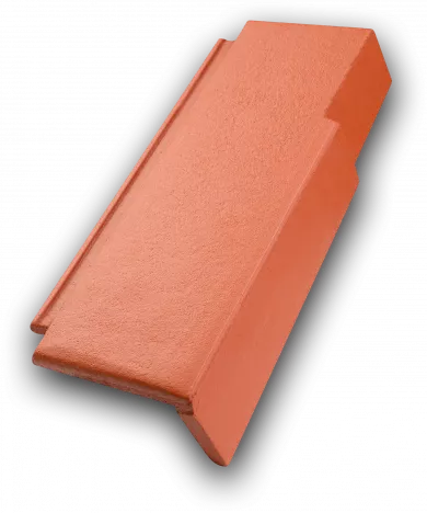LEIER Granite CLASSIC cihlově červená KRAJNÍ TAŠKA - PRAVÁ