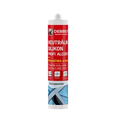 DEN BRAVEN Sklenářský silikon ALCOXY PROFI (280ml) transparent