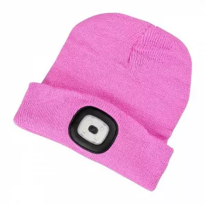Čepice dětská LED růžová