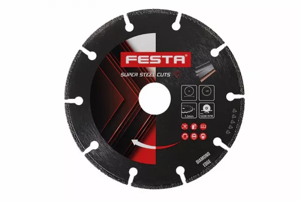 FESTA Kotouč diamantový segmentový na kov Ø 230 x 22,2