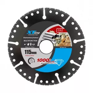 XTLINE Kotouč univerzální na dřevo, kámen, ocel 115x1,2x22,2 mm