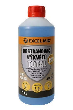 EXCEL MIX Odstraňovač vápenných a solných výkvětů, usazenin, vodního kamene a cementových nečistot TOTAL 1kg