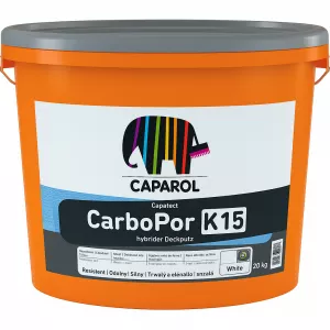CAPAROL silikonová omítka s uhlíkovým vláknem CARBOPOR Reibputz K15 20 kg B (zrnitá, bílá)