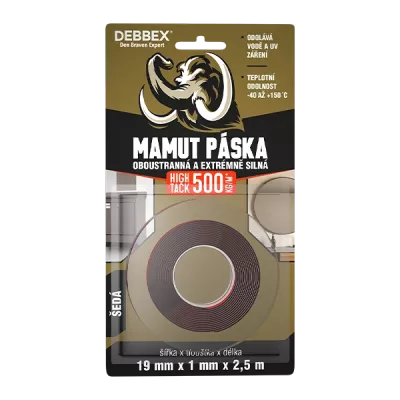 DEBBEX Oboustranná páska HIGH TACK (19mm_2,5m)