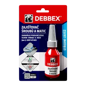 DEBBEX Zajišťovač šroubů a matic 10ml
