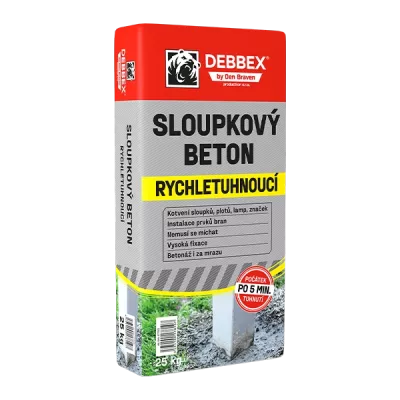 DEBBEX Sloupkový beton rychletuhnoucí 25kg