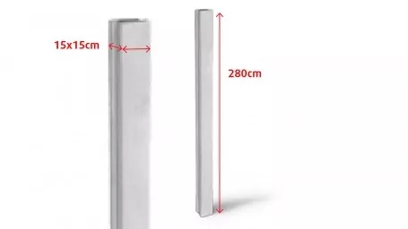 Betonový plotový sloup 150x150x2800mm