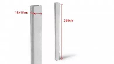 Betonový plotový sloup 150x150x2800mm