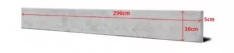 Betonová plotová deska 300x50x2900mm