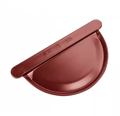 Čelo žlabu - ocelově červená