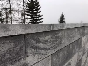 Plotová stříška LEONA 24 (50x24x5cm) - Šedo-černá