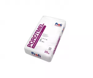 Tenkovrstvá zdící malta PROFI POROTMEL 25kg