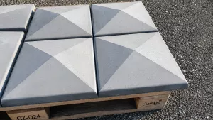 LB Sloupová stříška SS 36 - Grafit tm. (36x36cm)